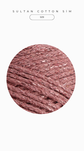 Sultan Cotton Sim 250gr Gül Kurusu- Gülkurusu Sim 509