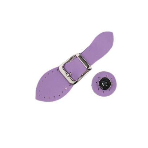 Suni Derili Tokalı Mıknatıs Kapama Lila