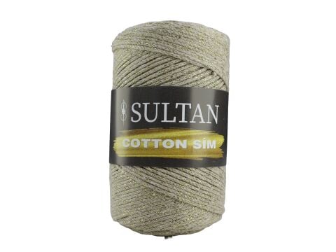 Sultan Cotton Sim 250gr Açık Bej-Altın Sim 203