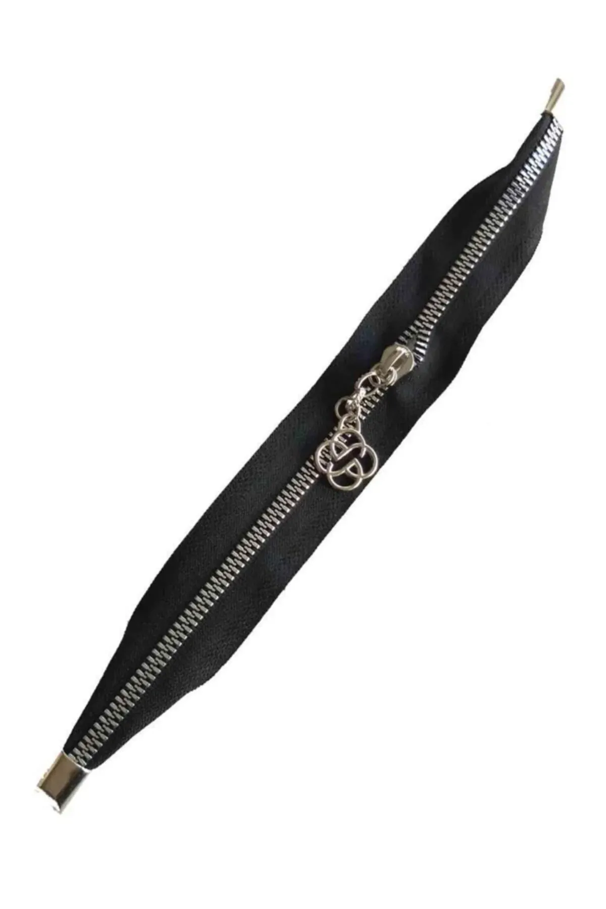 Metal Stoplu Çanta Fermuarı 30cm Siyah