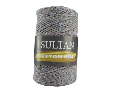 Sultan Cotton Sim 250gr Açık Gri-Gökkuşağı Sim 405