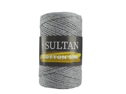 Sultan Cotton Sim 250gr Açık Gri -Gümüş Sim 105