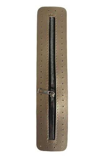 Metal Stoplu Derili Çanta Fermuarı 30cm Dore