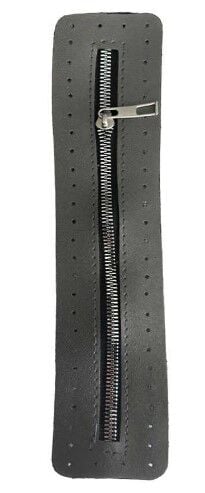 Metal Stoplu Derili Çanta Fermuarı 30cm Gümüş Gri