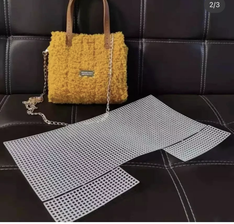 Plastik Çanta Kanvası 40x19cm Beyaz 5mm