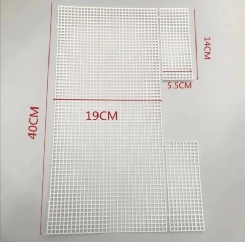 Plastik Çanta Kanvası 40x19cm Beyaz