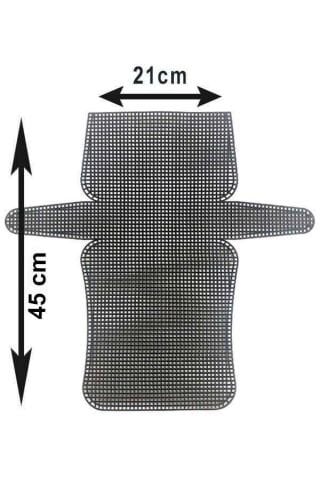 Plastik Çanta Kanvası Orta Boy 45x21cm Siyah 4mm
