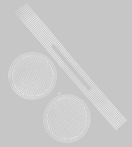Plastik Kanvas Makaron Çanta Seti 3Parça  17cm 2 Yuvarlak 56cm Uzun Parça 5mm