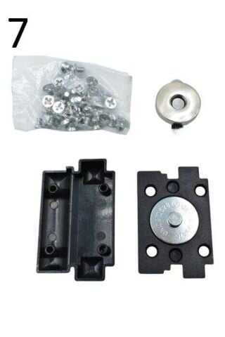 Plastik Mıknatıslı Çanta Kilidi Siyah