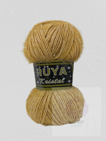 Rüya Kristal Simli Lif İpi AçıkGold