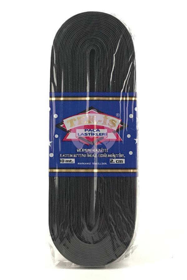 Tek-İş Paça Lastik 2cm 10mt. Siyah