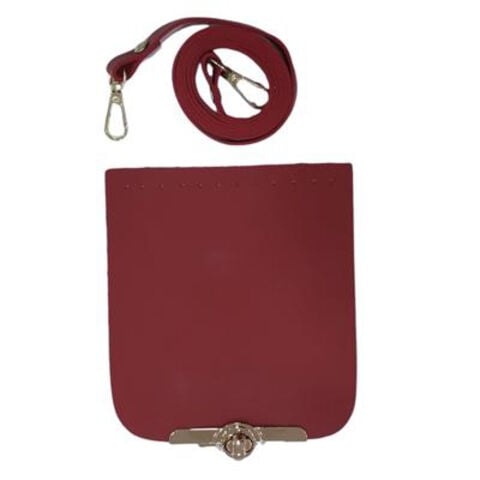 Çanta Seti Gold Bıyık Kilitli 15x13cm Askı 1mt Bordo