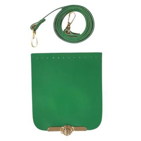 Çanta Seti Gold Bıyık Kilitli 15x13cm Askı 1mt Benetton Yeşili