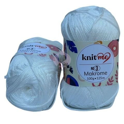 Knit Me Polyester Makrome No: 3mm 100gr 801