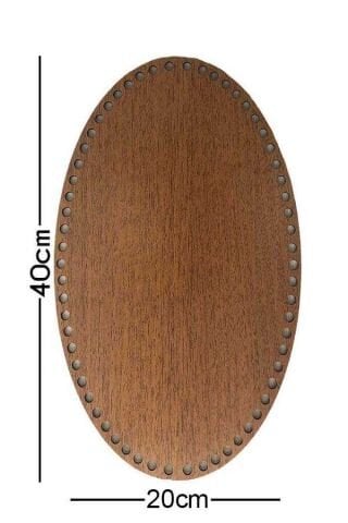MDF Tabanlık Oval 40x20