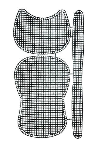 Plastik Çanta Kanvası Kedi Model 42x19cm Siyah 5mm