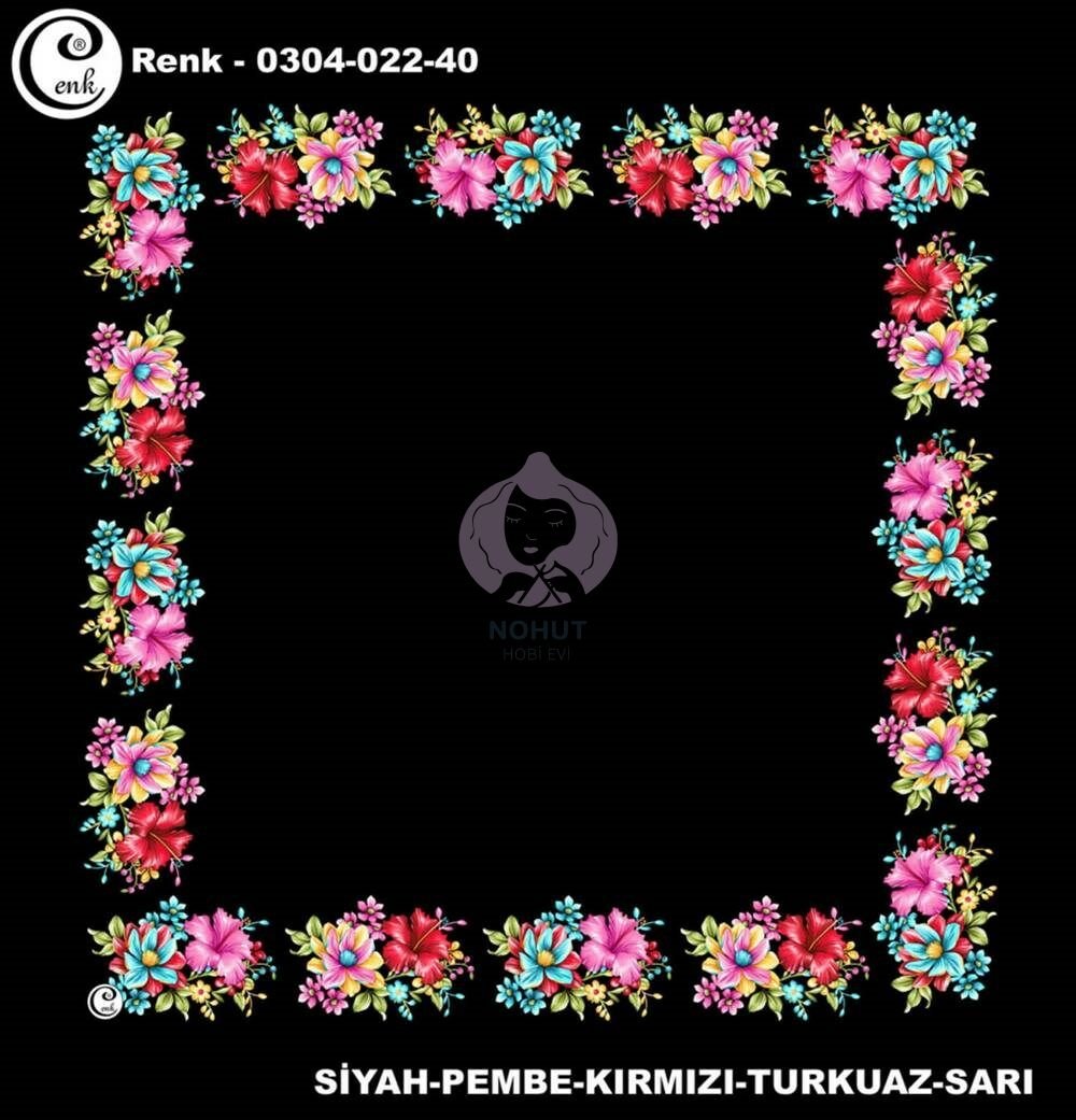 Cenk Yazma Oyalık Desenli 90cm 2240
