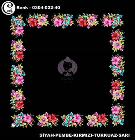 Cenk Yazma Oyalık Desenli 90cm 2240