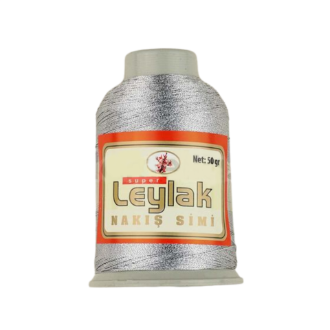 Leylak Nakış Simi 50gr Gümüş