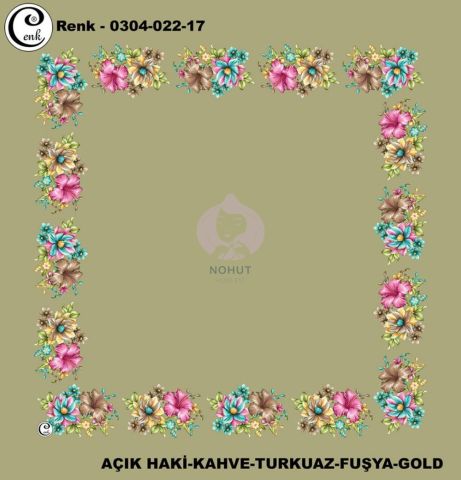 Cenk Yazma Oyalık Desenli 90cm 2217