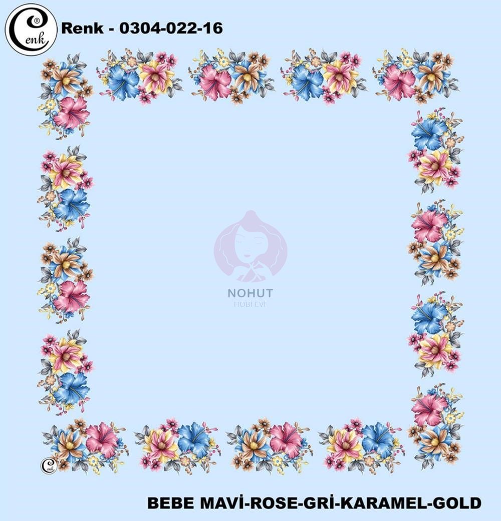 Cenk Yazma Oyalık Desenli 90cm 2216