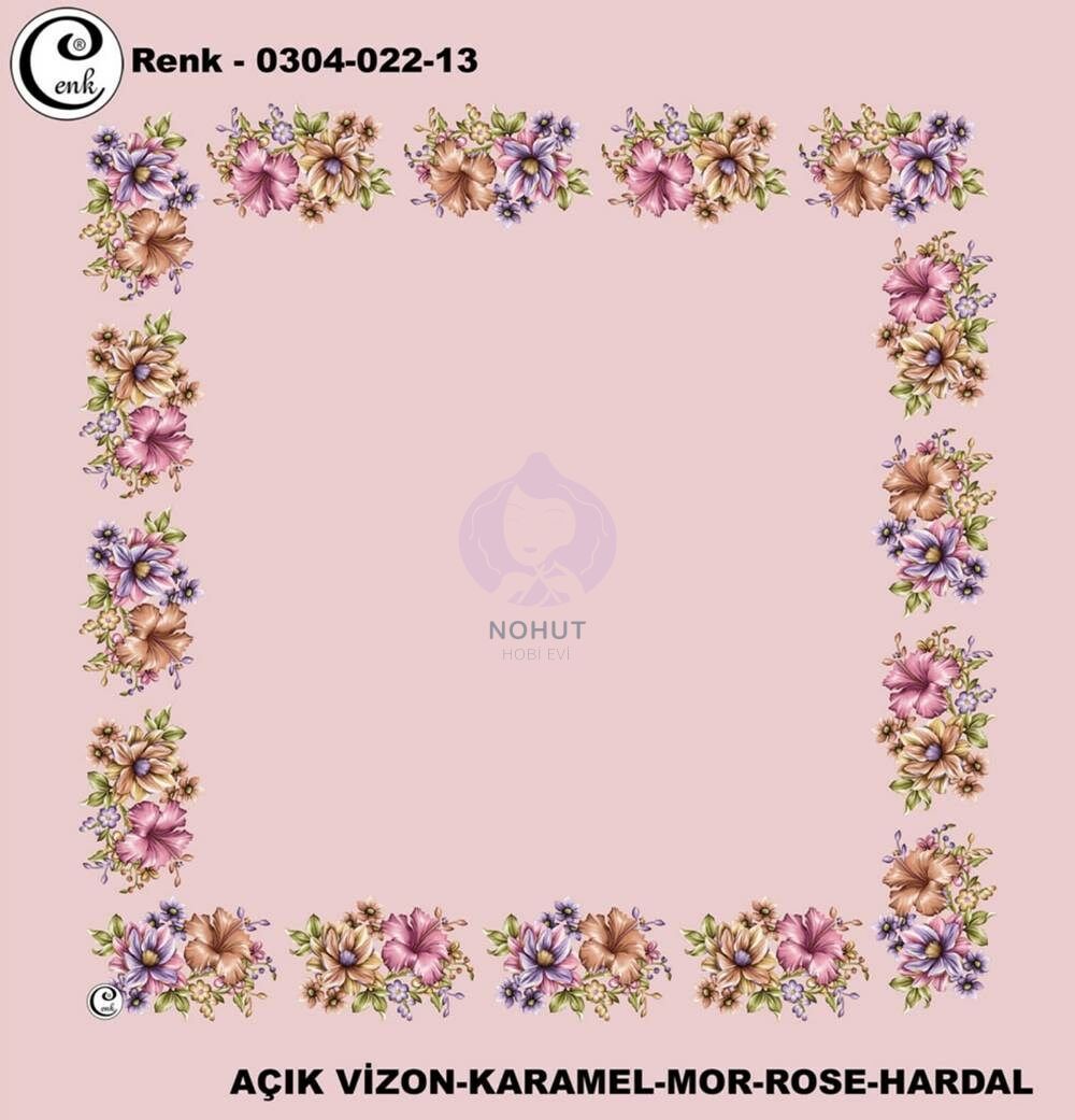 Cenk Yazma Oyalık Desenli 90cm 2213