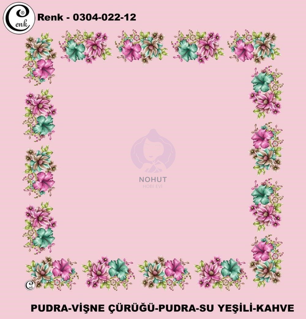 Cenk Yazma Oyalık Desenli 90cm 2212