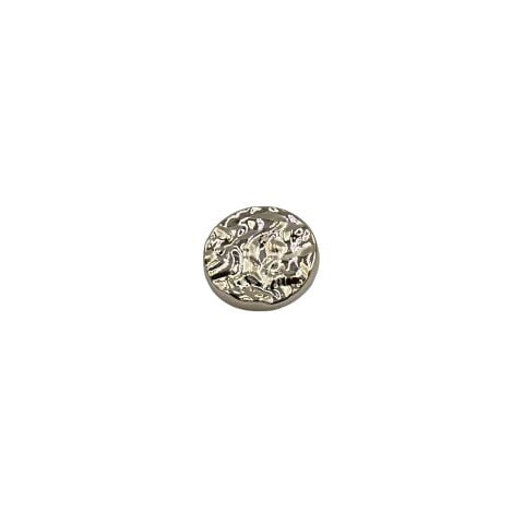 Metalize Yuvarlak Dalga Şekilli Düğme 3cm
