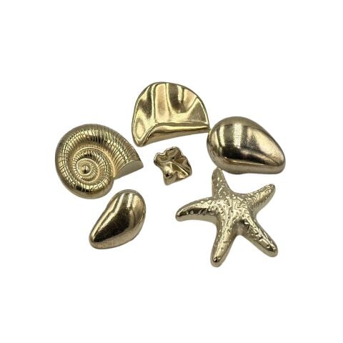 Metal Zara Model Düğme 3cm Deniz Yıldızı