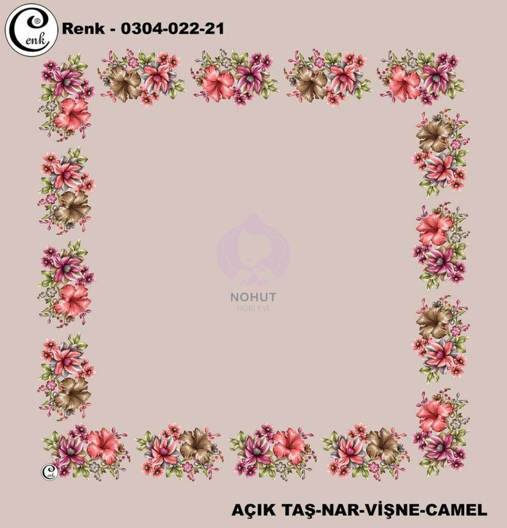 Cenk Yazma Oyalık Desenli 90cm 2221